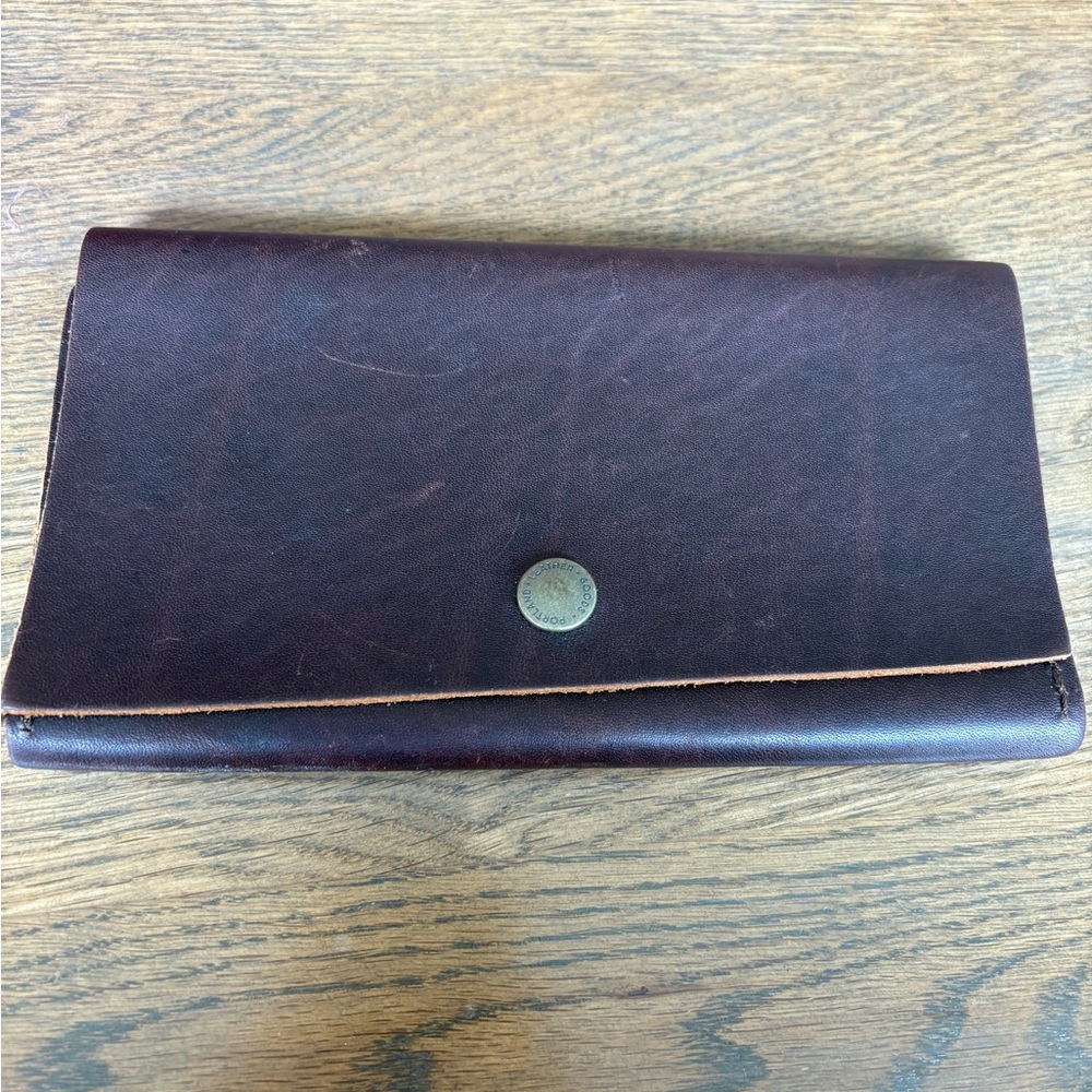 SOLD Portland Leather Goods Dark Brown Wallet